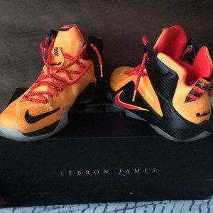Nike Lebron 12 XII Laser Orange Bright Crimson